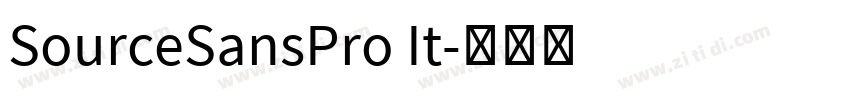SourceSansPro It字体转换 SourceSansPro It字体转换